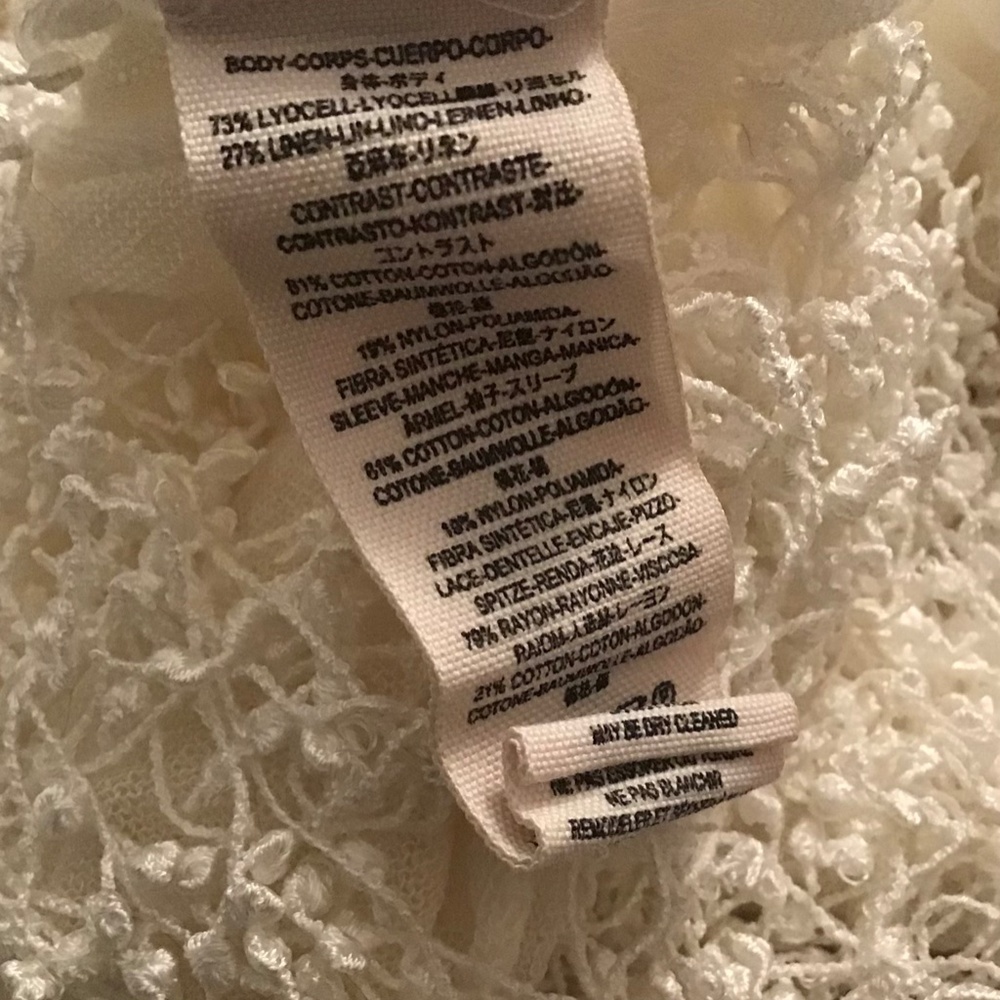 Free People Beautiful Lace Top XS - Picture 4 of 5